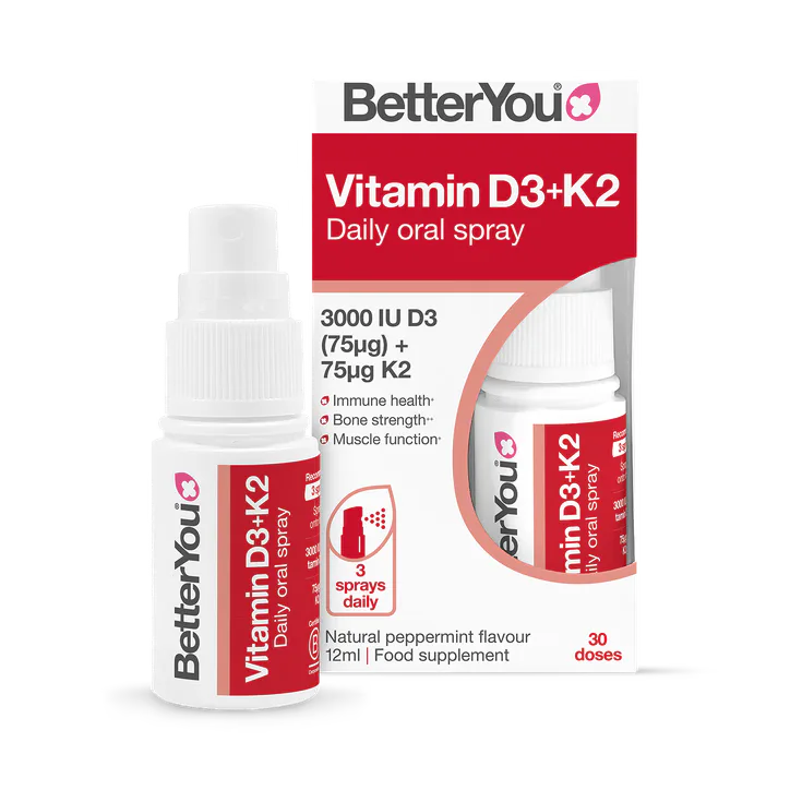 BetterYou Vitamin D3 + K2 Spray 12ml