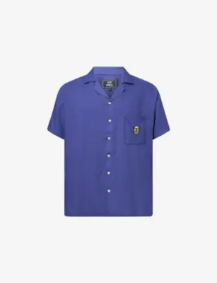 ARRELS BARCELONA x Baseman Cat-Embroidered Short-Sleeve Woven Shirt