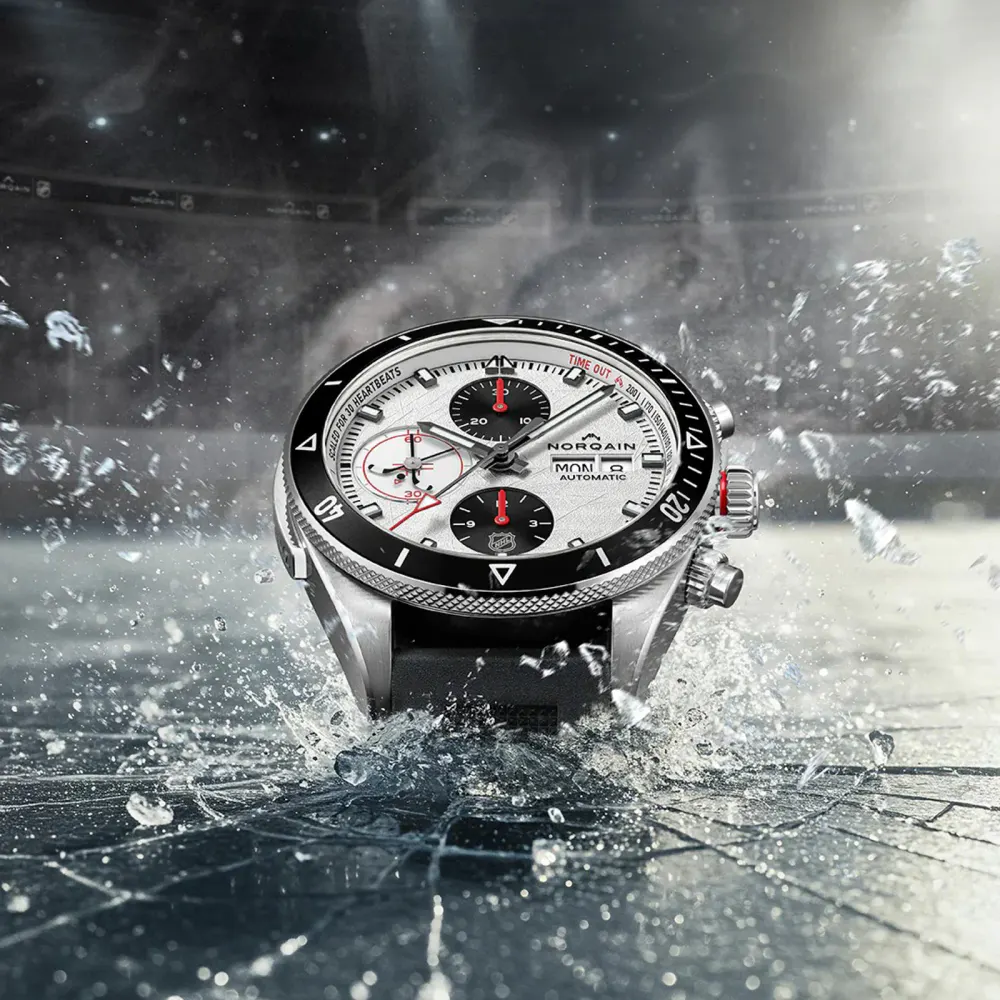 NORQAIN Adventure Chrono NHL Limited Edition 41mm in White, additional product view 2