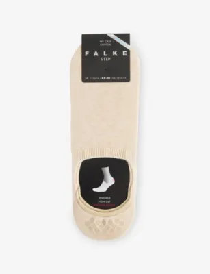 FALKE Step High-Cut Cotton-Blend Socks - Light Greymel. - 9-11 detail 3
