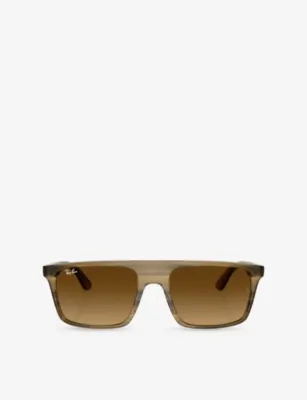 RAY-BAN RB2222 Square-Frame Acetate Sunglasses