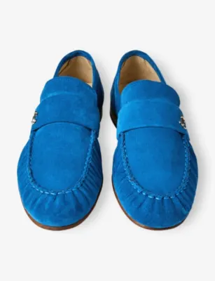 JIMMY CHOO Ellis Suede Loafers - 14 in LAGOON, additional product view 2