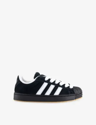 ADIDAS Superstar Suede Trainers - 7 in BLACK WHITE GUM – Mens | Trainers | Lace up trainers