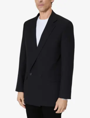 THE KOOPLES Double-Breasted Notch-Lapel Wool Blazer detail 3