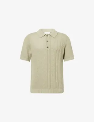 CHE Santino Honeycomb-Knit Cotton Polo Shirt