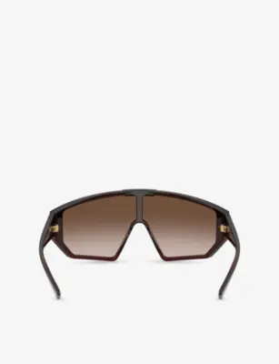 VERSACE VE4461 Medusa Horizon Irregular-Frame Injected Sunglasses detail 3