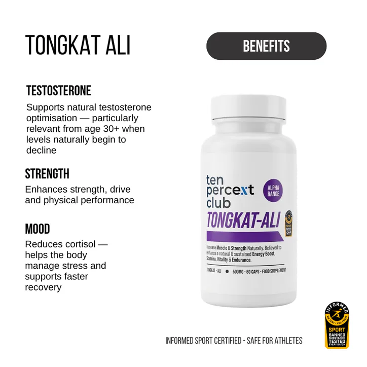 The Ten Percent Club Tongkat Ali 60 Capsules, additional product view 3