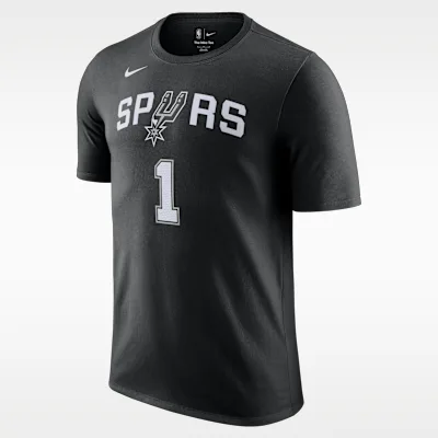 Nike San Antonio Spurs Victor Wembanyama Men's Nike NBA T-Shirt - Black