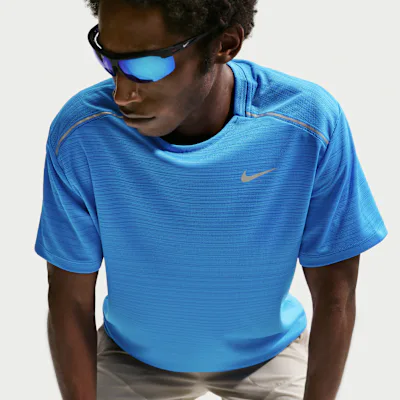 Nike Miler Men's Dri-FIT Short-Sleeve T-Shirt - Photo Blue in Photo Blue – Nike men's and unisex