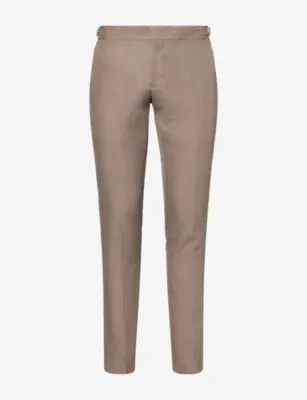 ORLEBAR BROWN Griffon Tapered-Leg Linen Trousers
