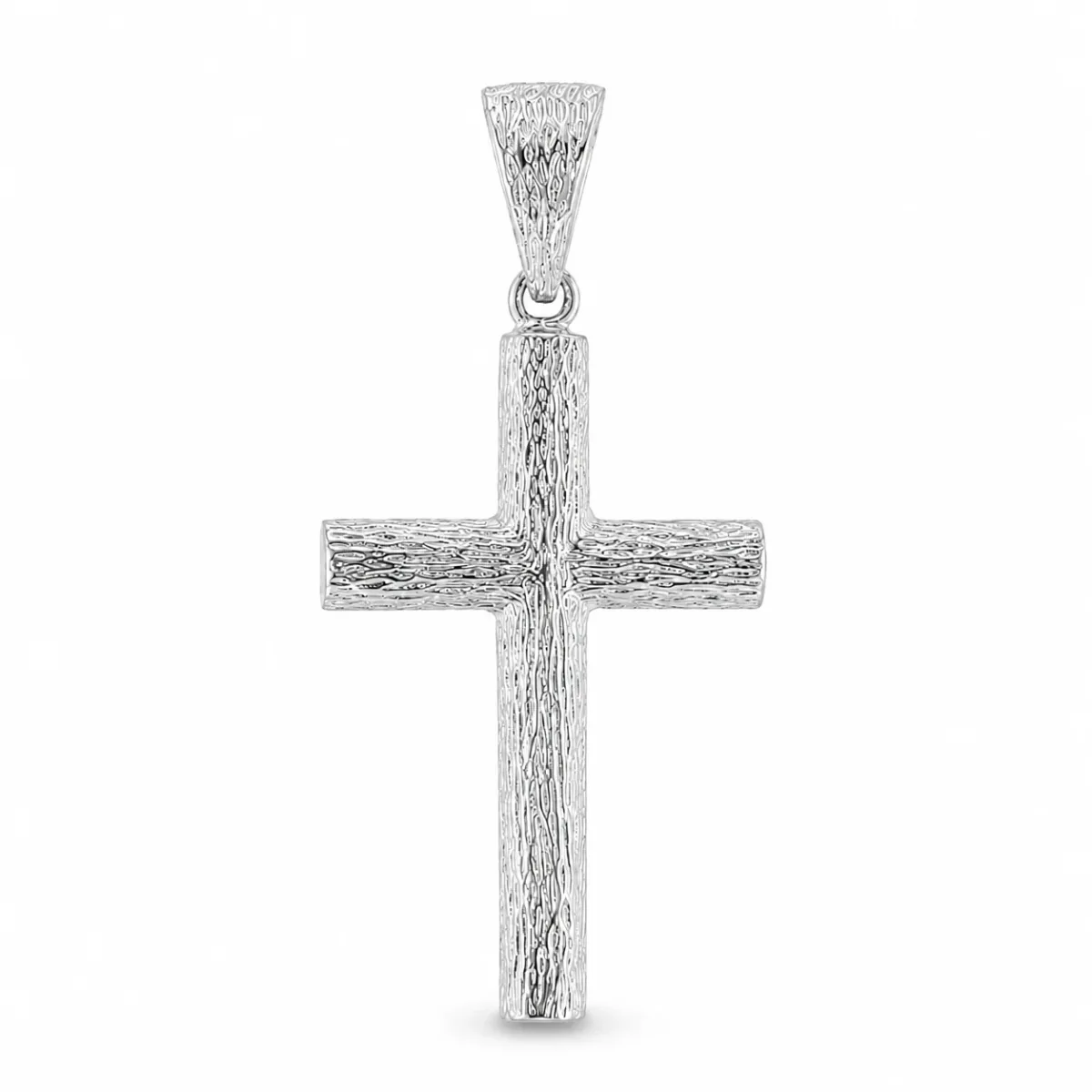 RINA - For Him FACTORY 14K Gold Cross Pendant 67594 in White Gold – Pendant