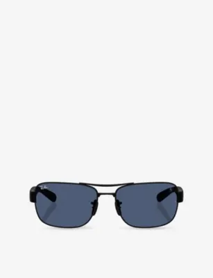 RAY-BAN RB3763M Scuderia Ferrari Square-Frame Acetate Sunglasses