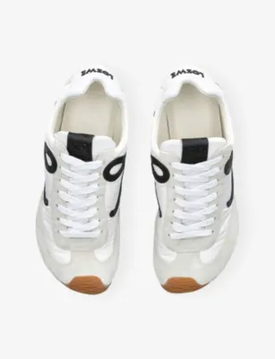 LOEWE Ballet Runner 2.0 Leather Low-Top Trainers - EUR 41 / 7 UK MEN in WHITE/COMB, additional product view 2