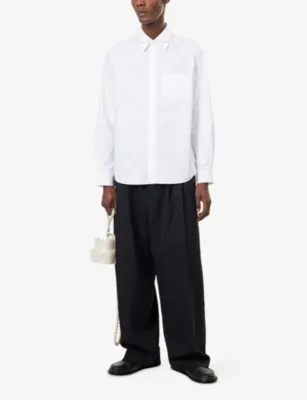 SIMONE ROCHA Pearl-Embellished Cotton Shirt detail 2
