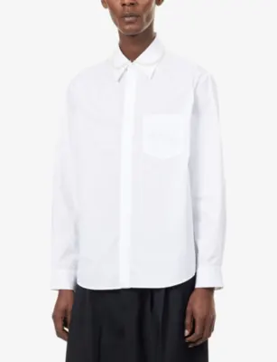 SIMONE ROCHA Pearl-Embellished Cotton Shirt detail 3