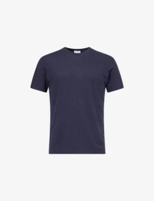 SUNSPEL Short-Sleeve Cotton-Linen T-Shirt