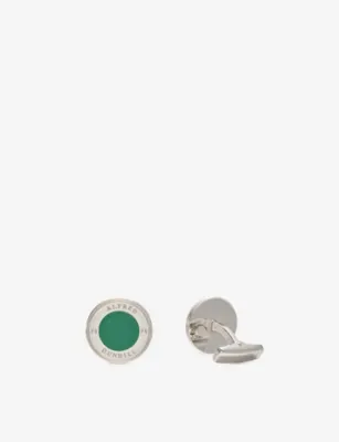 DUNHILL Lock Disc Silver Cufflinks