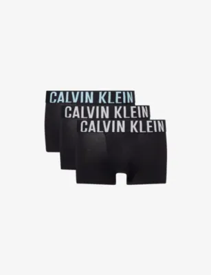 CALVIN KLEIN Intense Power Pack of Three Stretch-Cotton Boxer Briefs