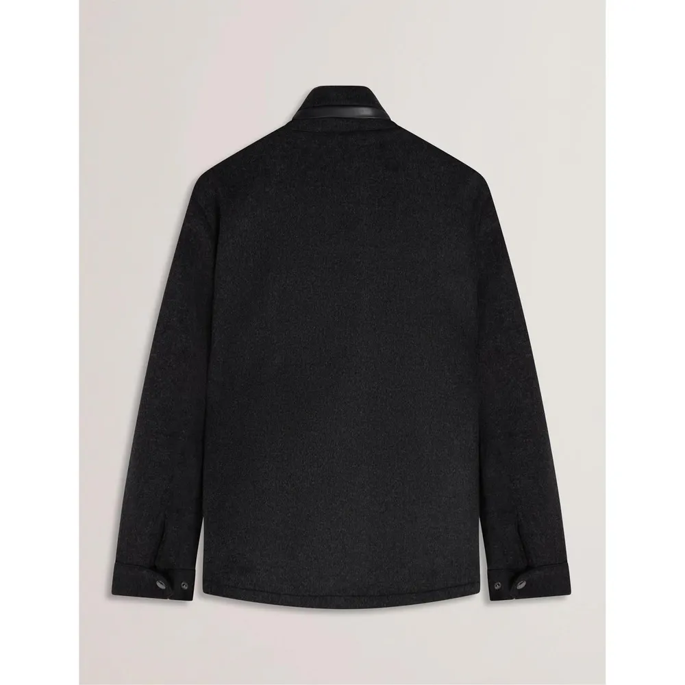 Ted Baker Men's Funnel Neck Overcoat detail 2