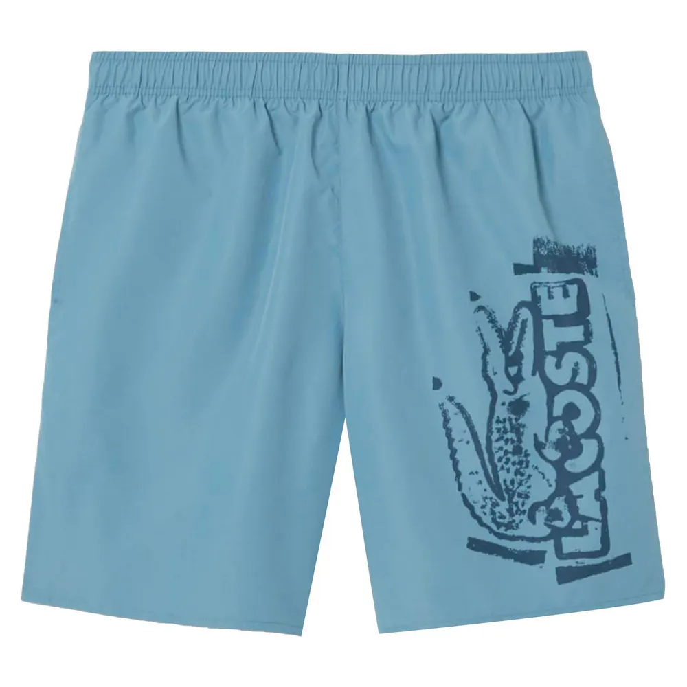 Lacoste Long Branded Swim Trunks
