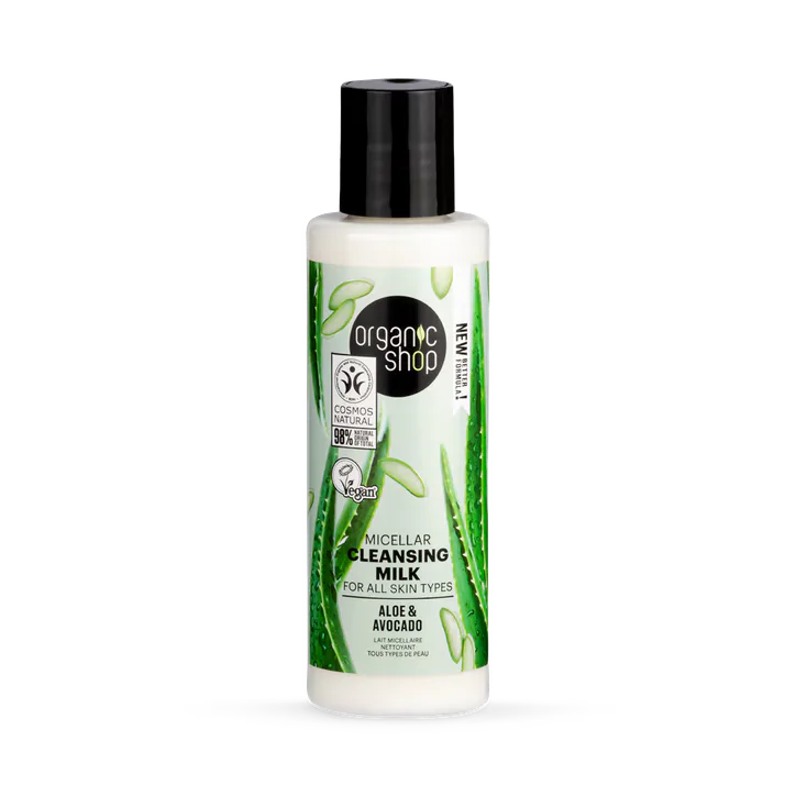 Organic Shop Micellar Cleansing Milk for all skin types Aloe & Avocado 150ml