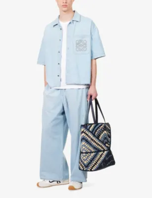 LOEWE x Paula's Ibiza Drawstring Denim Trousers detail 2
