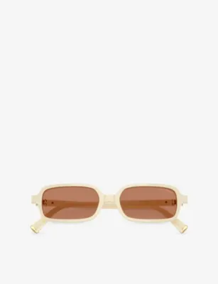 MIU MIU MU 11ZSF Rectangle-Acetate Sunglasses