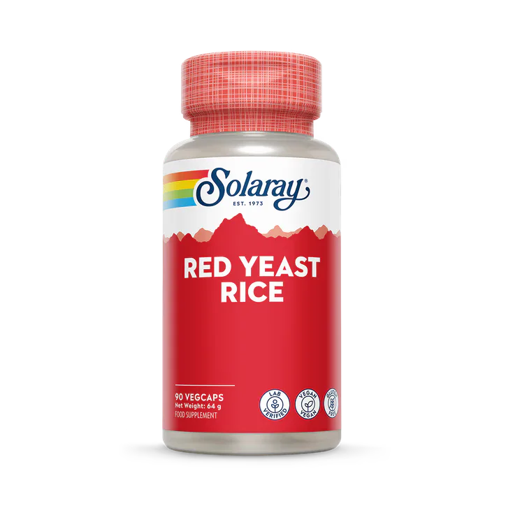 Solaray Red Yeast Rice Extract 600mg, Traditional Heart & Wellness Formula - 90 Vegan Capsules