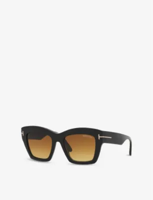 TOM FORD FT1191 Luna Rectangle-Frame Acetate Sunglasses detail 2