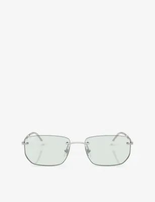RAY-BAN RB3768 Irregular-Frame Metal Sunglasses