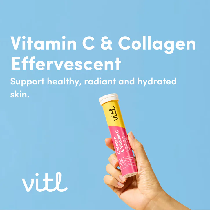 Vitl Collagen & Vitamin C Effervescent Tablets 20Tablets detail 2
