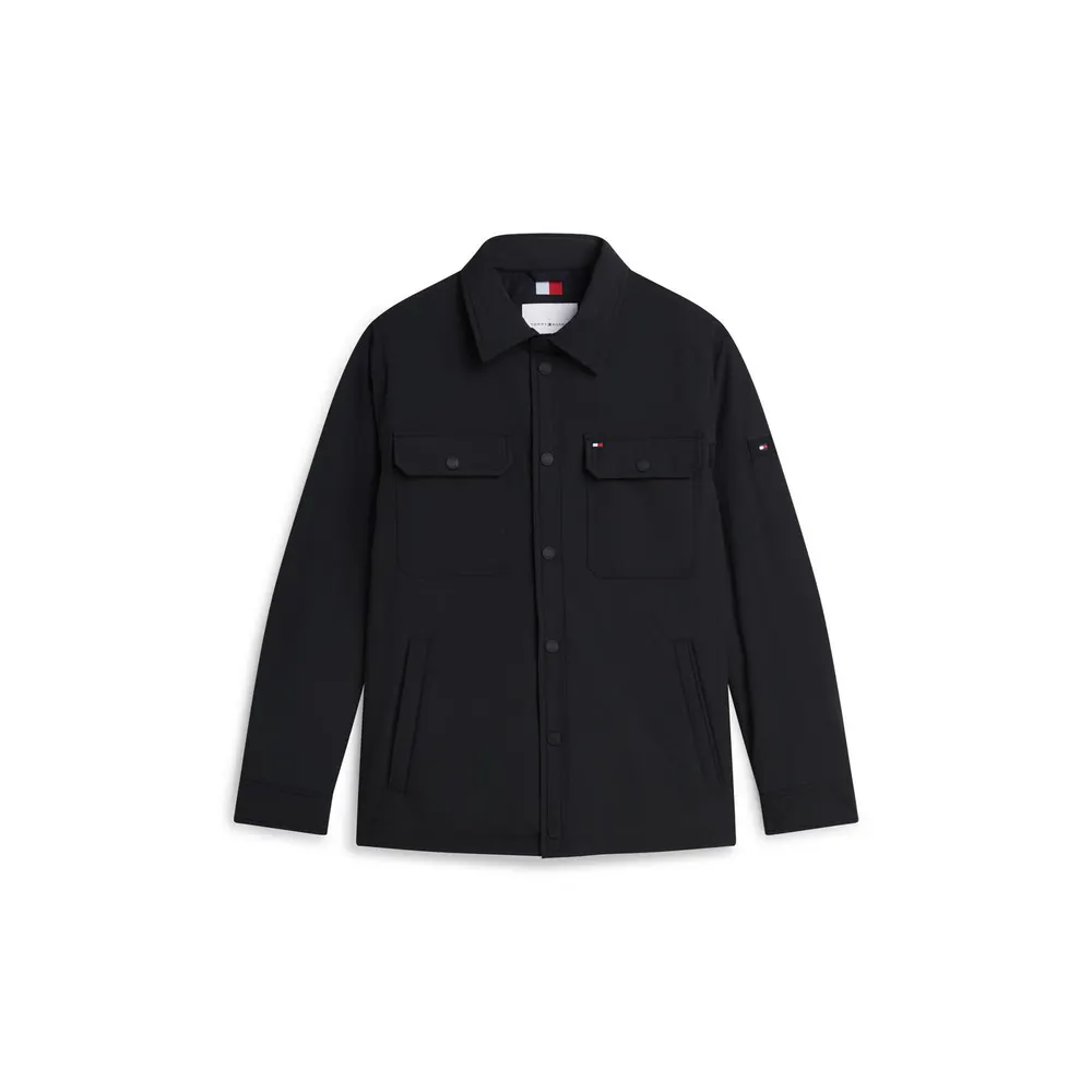 Tommy Hilfiger Men's Packable Lightweight Long-Sleeve Overshirt