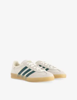 ADIDAS Gazelle Indoor Leather Trainers - EUR 40.5 / 6.5 UK MEN in CREAM WHITE WHITE CO, additional product view 3
