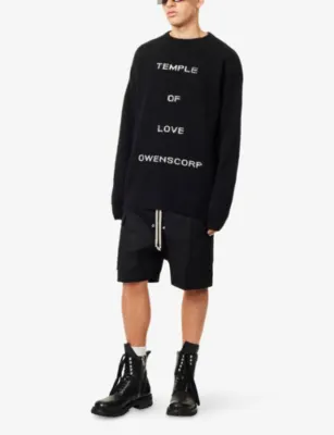 RICK OWENS Cargobela Zip-Front Cotton-Poplin Shorts detail 2