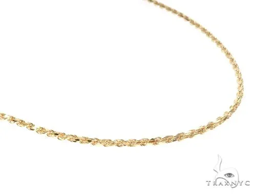 JALGAS - SKYLINE JEWELRY 14K Yellow Gold Diamond Cut Solid Rope Chain 2.5mm 64769 in 18 Inches – Chain