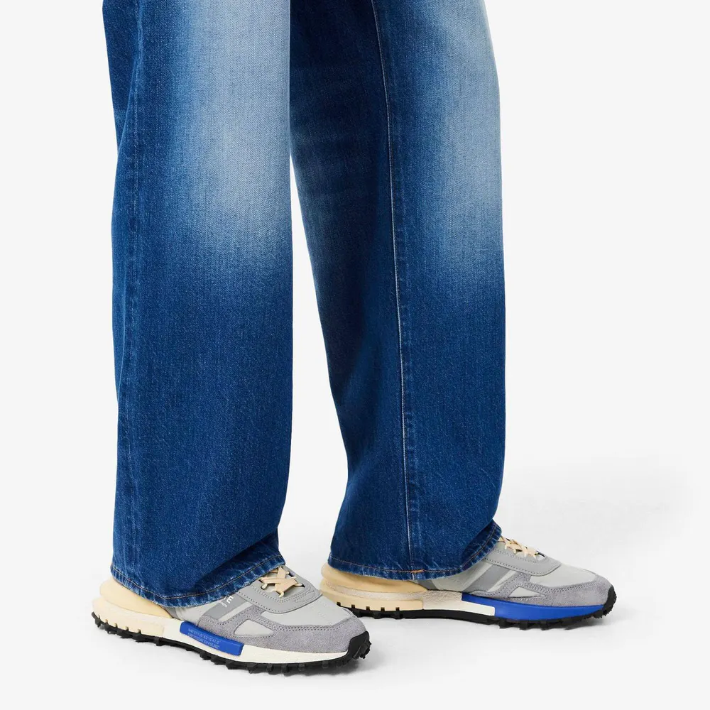 Lacoste Elite Active Trainers in Grey/Blue H92, additional product view 3