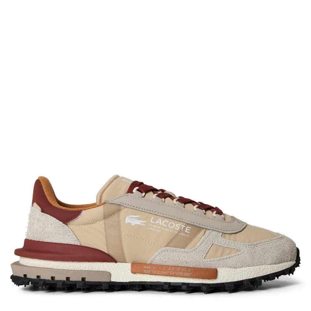Lacoste Elite Active Trainers in Gry/Tan ARQ – Footwear