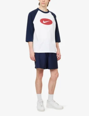 For Him Nike Club Logo-Print Cotton T-Shirt detail 2
