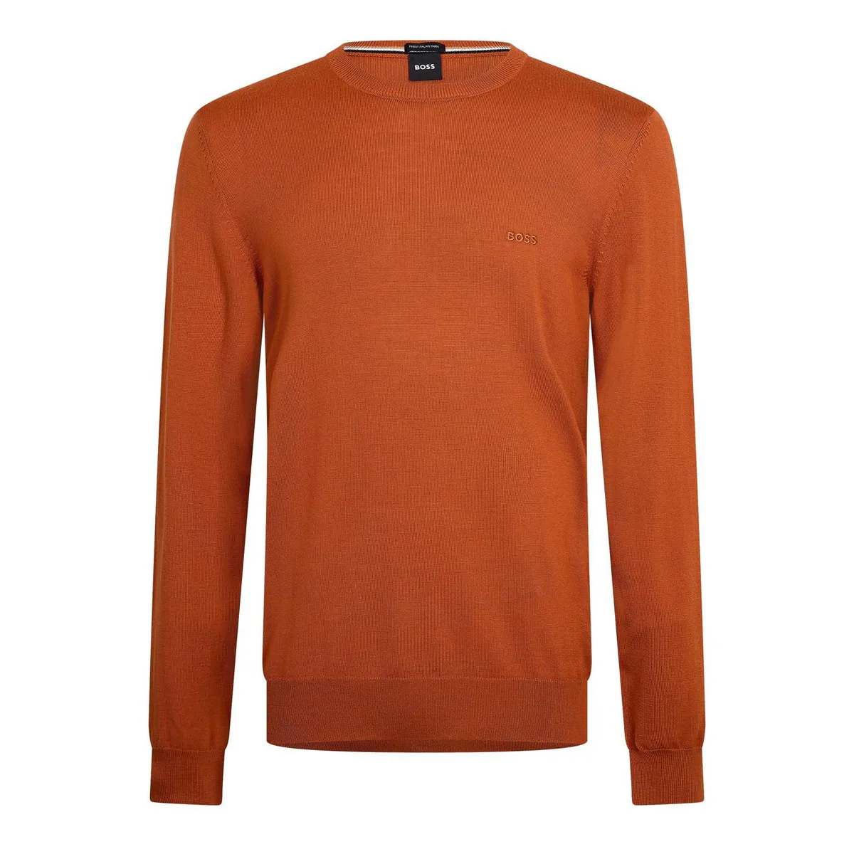 Boss Men's Botto Black Knitted Crew Neck Jumper