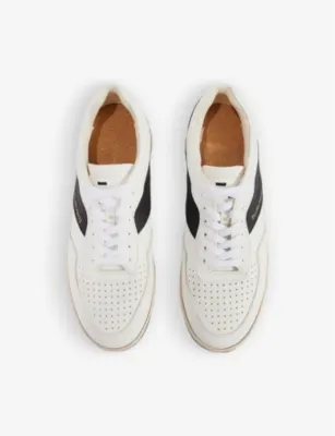FILLING PIECES Ace Spin leather low-top trainers - EUR 42 / 8 UK MEN in WHITE/BLK, additional product view 2