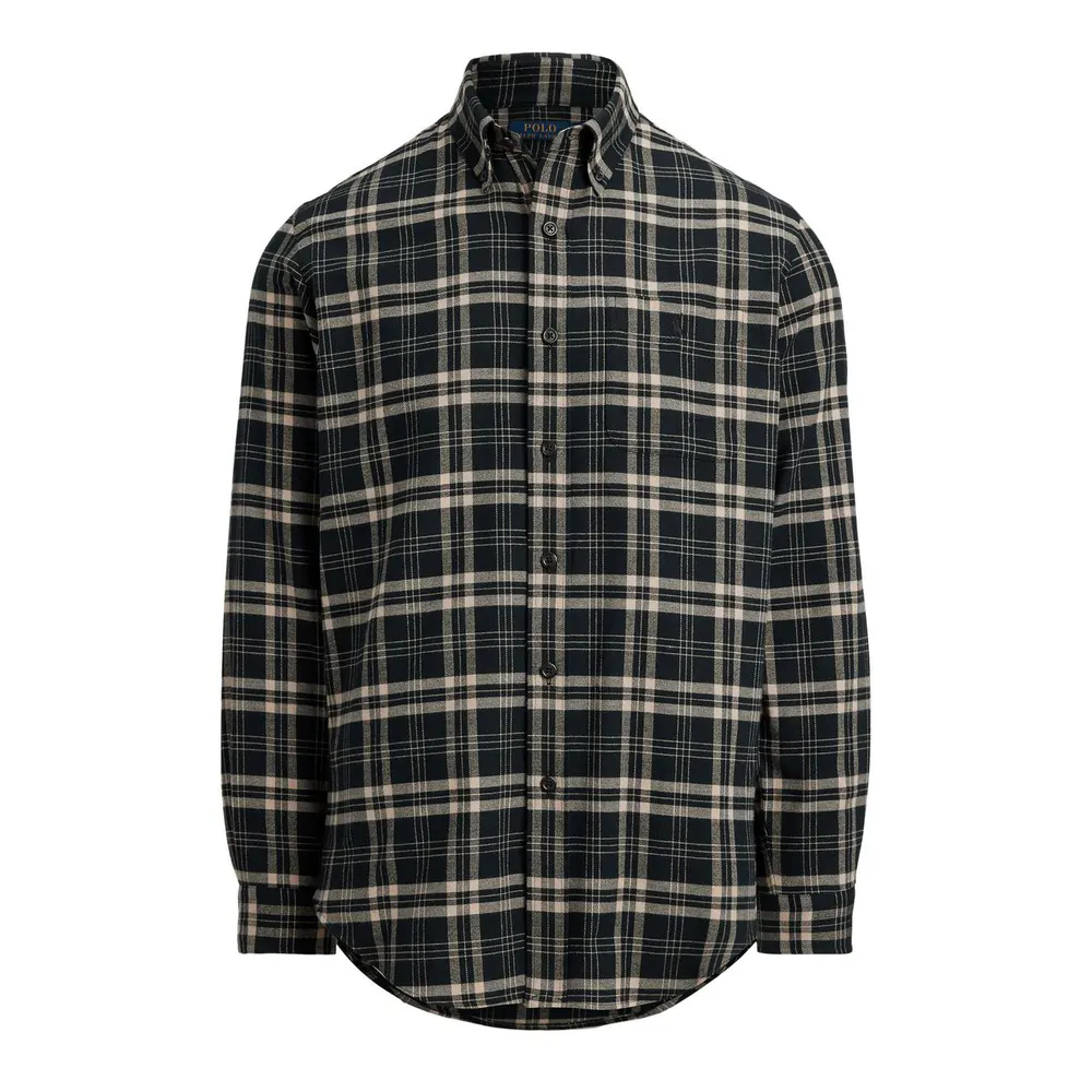 Polo Ralph Lauren Men's Brushed Check Flannel Long Sleeve Shirt