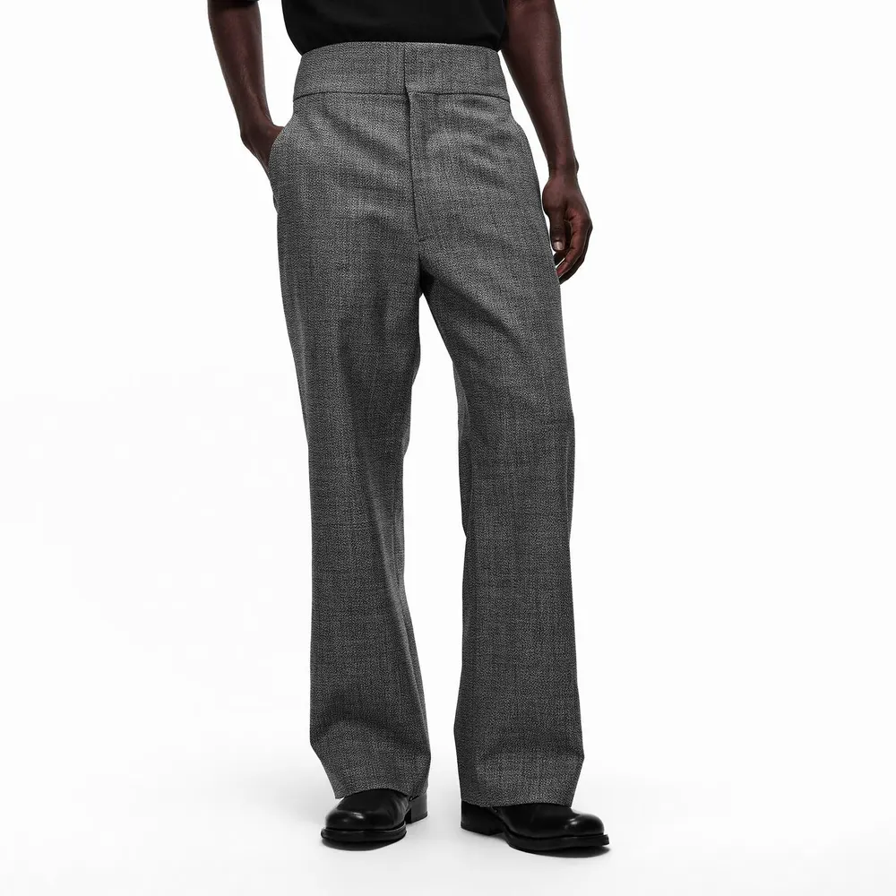 Fear Of God Men's Straight Leg Trousers in Grey, additional product view 3