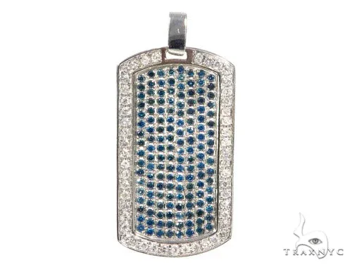 RINA - For Him FACTORY Prong Diamond Dog Tag Pendant 44901 in Rose Gold – Pendant