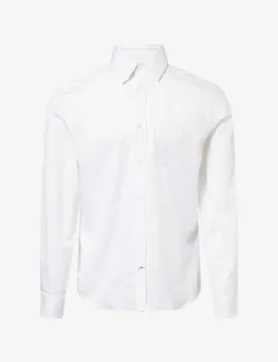 DUNHILL Stripe-Print Pointed-Collar Cotton Shirt