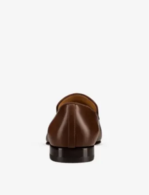 CHRISTIAN LOUBOUTIN Dandelion leather loafers - 5 in HAVANE, additional product view 3