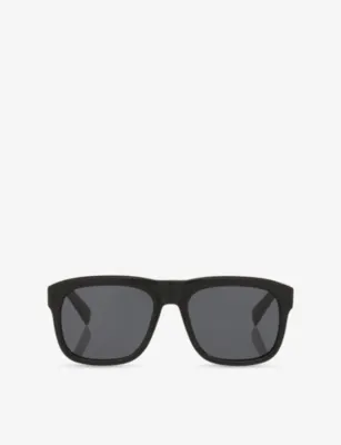 SAINT LAURENT SL 558 Square-Frame Acetate Sunglasses