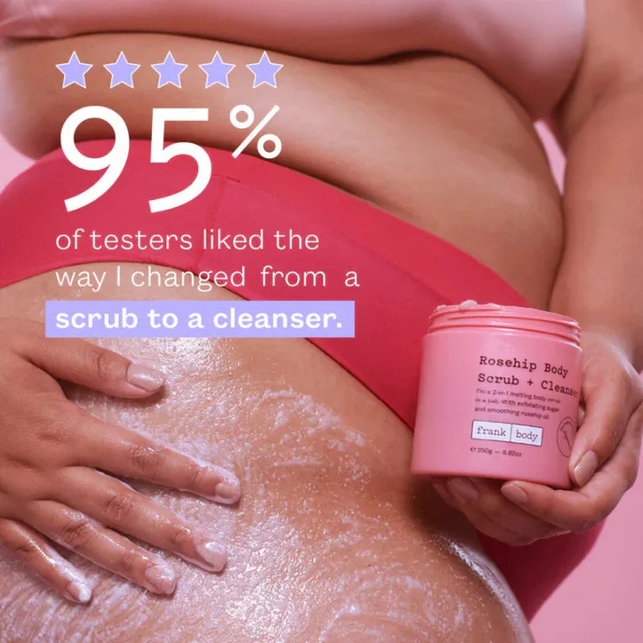 Frank Body Rosehip Body Scrub + Cleanser 250g detail 3