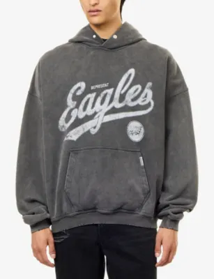 REPRESENT x NFL Philadelphia Eagles Jersey Hoody detail 3