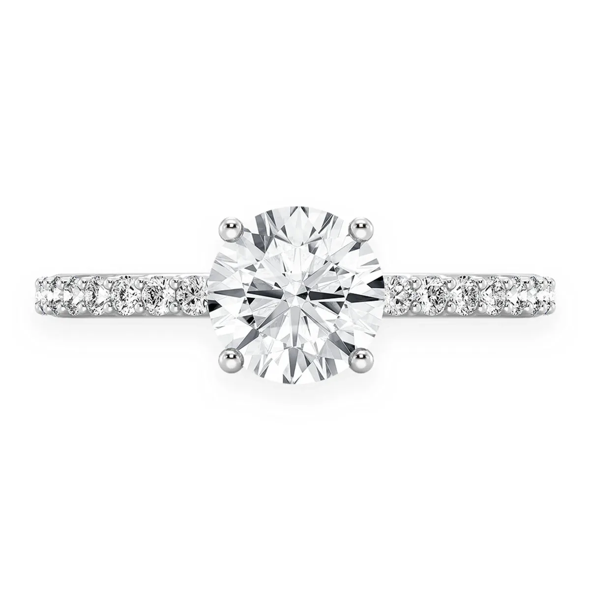 For Him 1ct Round Halo Diamond Engagement Ring in Rose Gold / 1.00ctw Round Diamond (G/VS) / Lab Grown Diamond – Ring