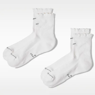 Nike Everyday Elevated Scallop Micro-Crew Socks (2 Pairs) - Multi-Colour in Multi-Colour – Nike men's and unisex
